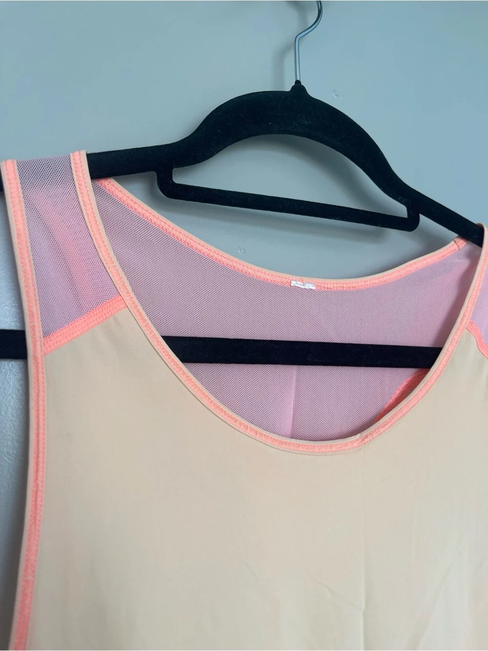 Lululemon Orange Mesh-Trim Performance Tank